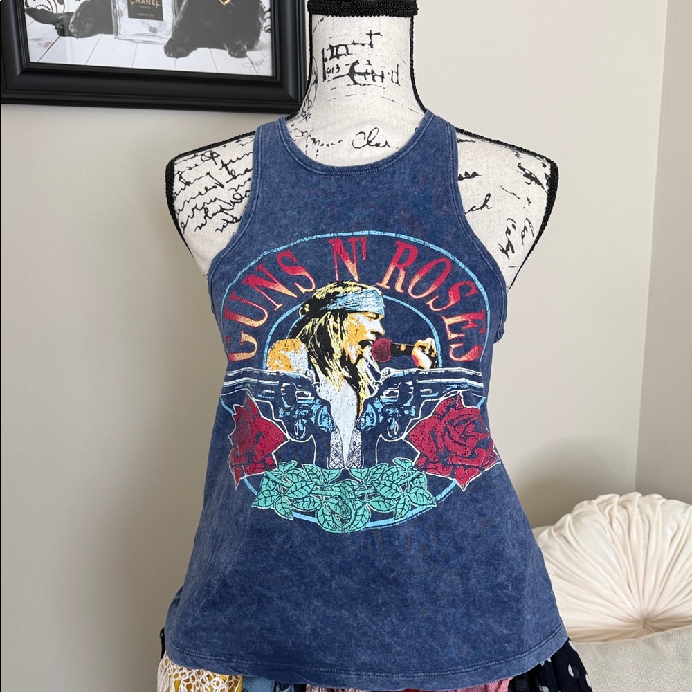 Guns n Roses blue Tank Top